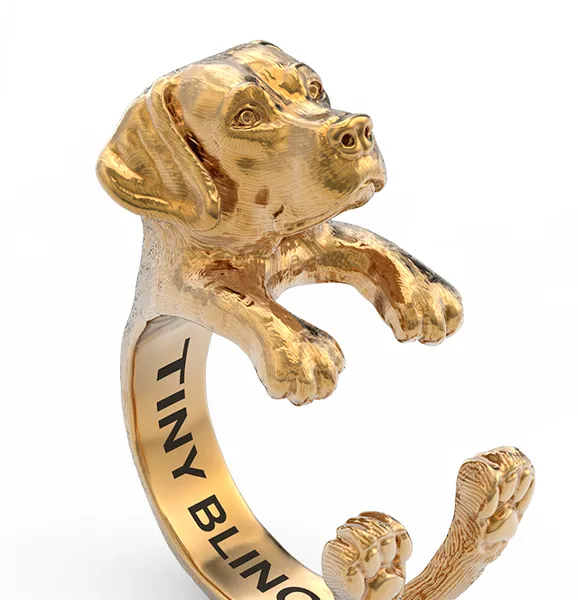 Labrador Retriever Breed Jewelry Cuddle Wrap Ring
