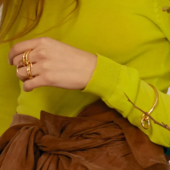 Link Ring in Gold