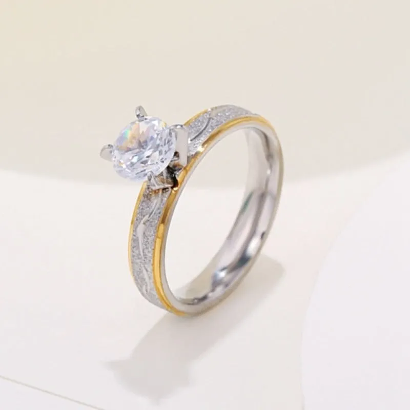 Luxury Zircon Engagement Ring for Women Wedding Jewelry