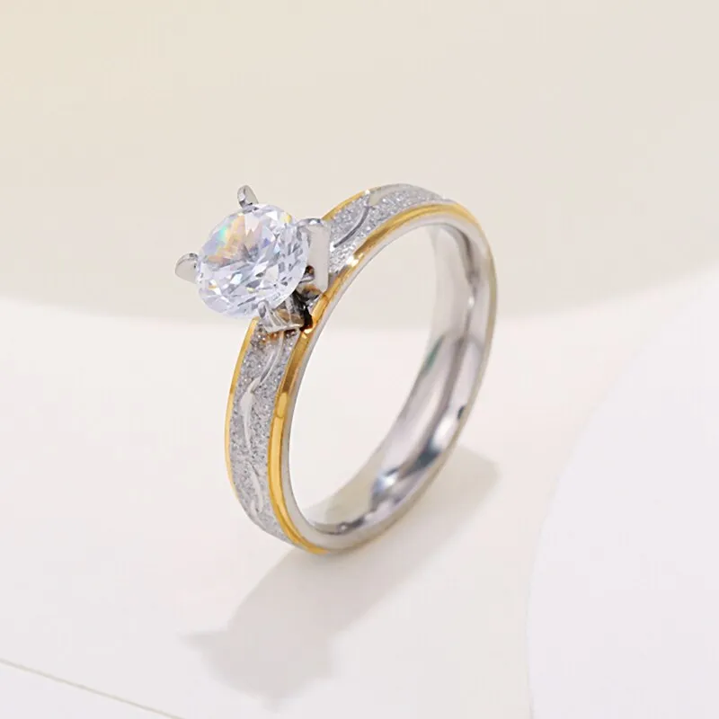 Luxury Zircon Engagement Ring for Women Wedding Jewelry