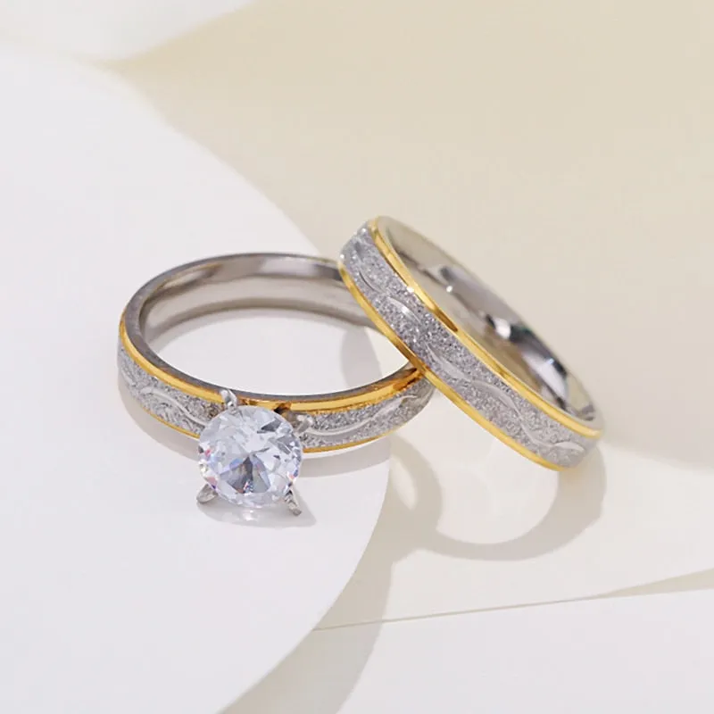 Luxury Zircon Engagement Ring for Women Wedding Jewelry