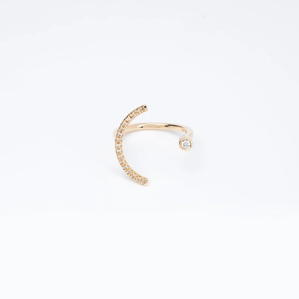 【Made-To-Order】 TREEHOPPER Diamond Cuff Ring