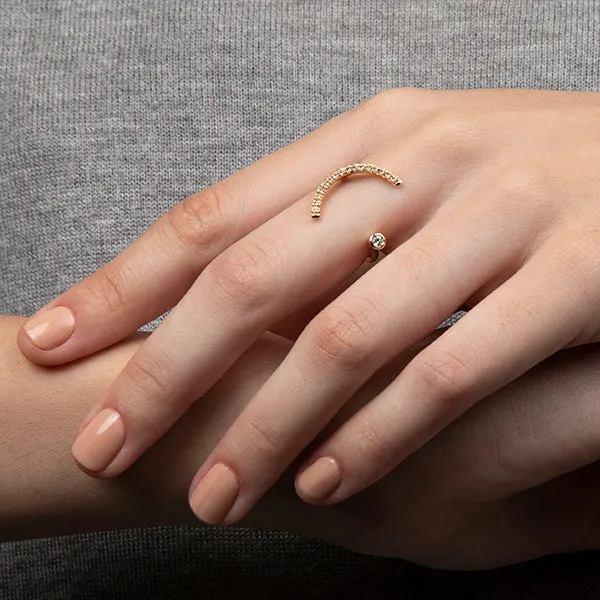 【Made-To-Order】 TREEHOPPER Diamond Cuff Ring