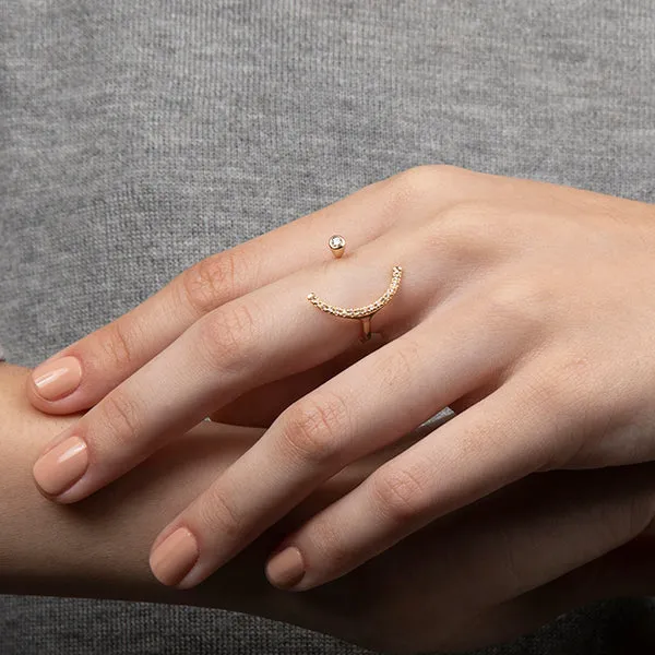 【Made-To-Order】 TREEHOPPER Diamond Cuff Ring