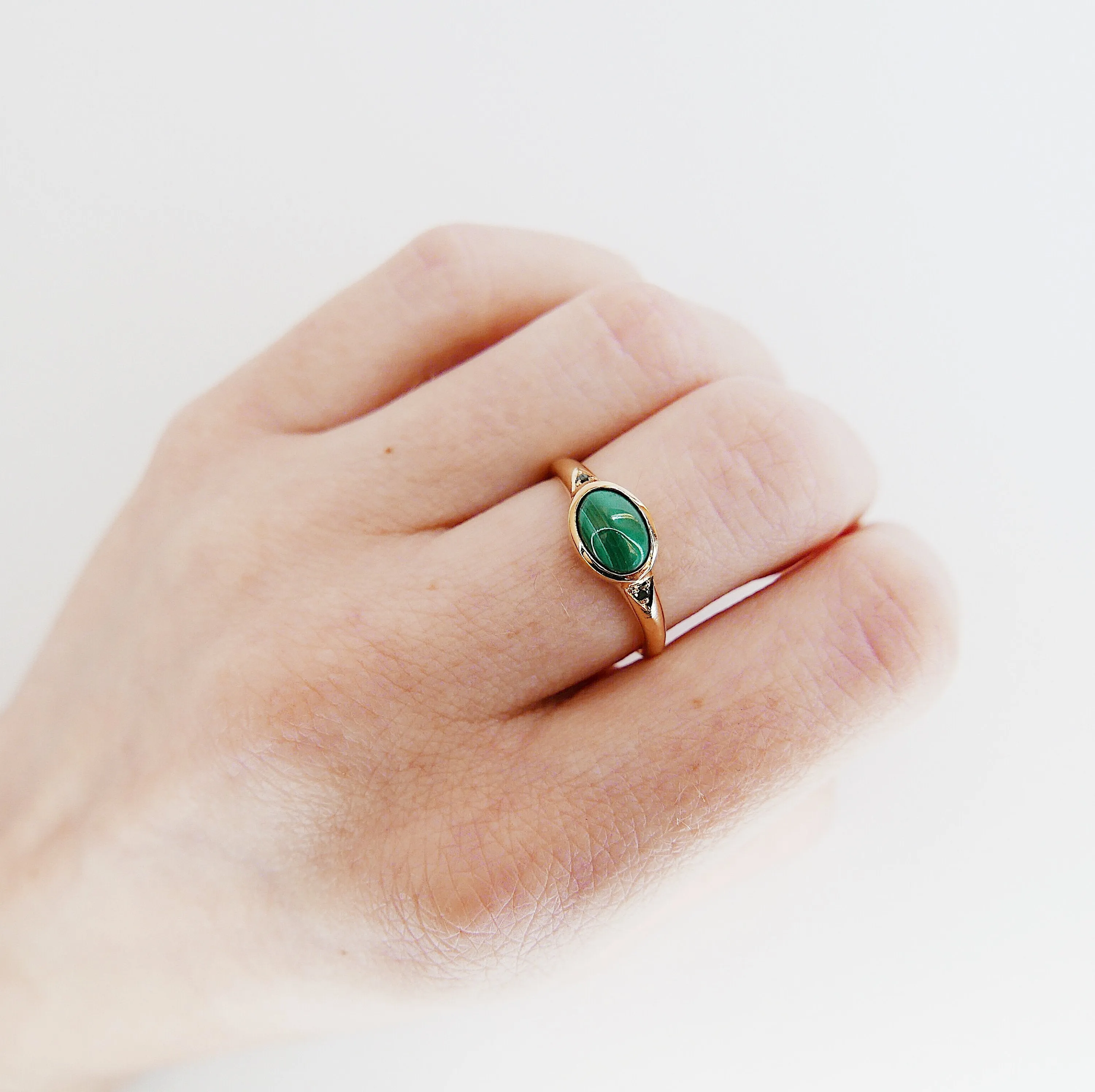 Malachite Signet Ring