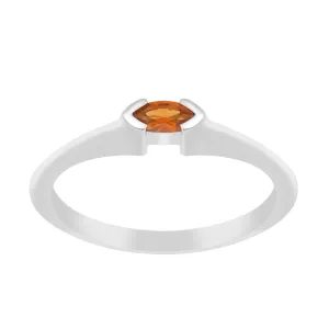 Marquise Cut 0.20 Ctw Citrine 925 Sterling Silver Women Wedding Ring