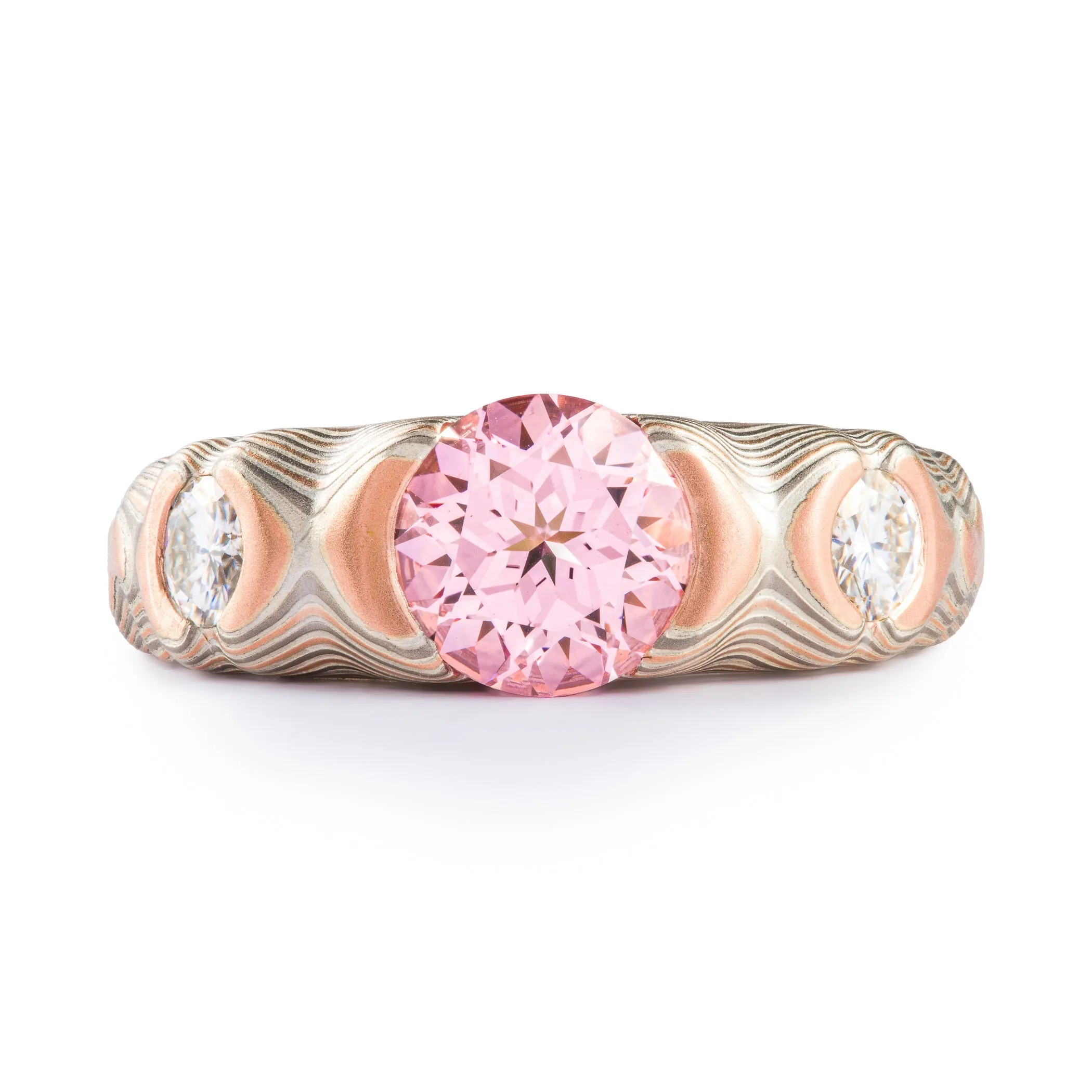 Matching Cathedral Style Guri Bori Ring Set