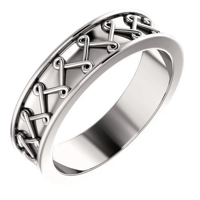 Matthew Twisted Pattern Wedding Band