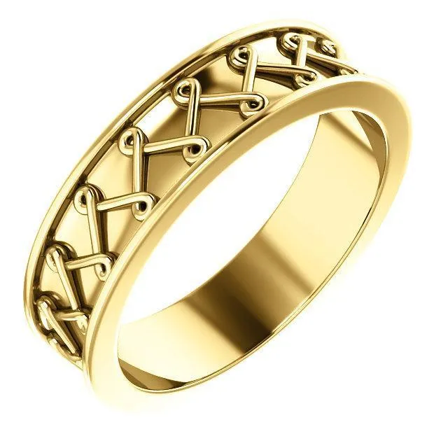 Matthew Twisted Pattern Wedding Band