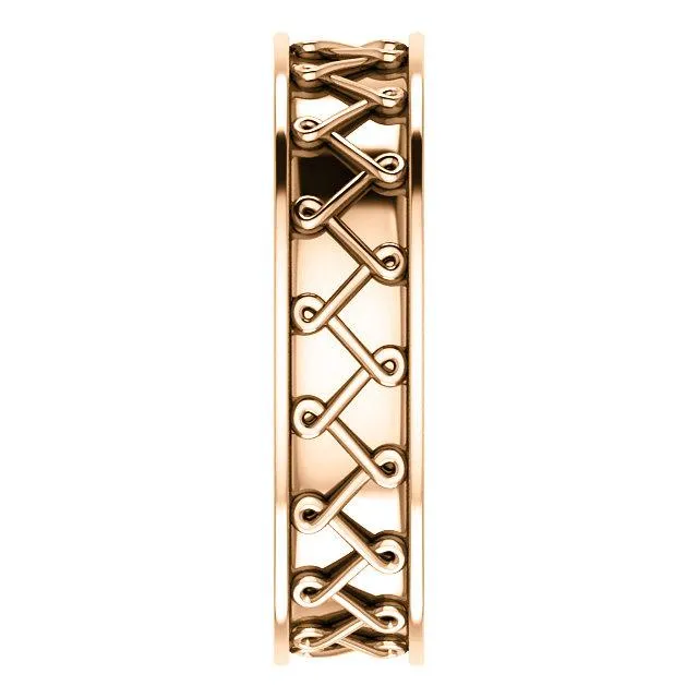 Matthew Twisted Pattern Wedding Band
