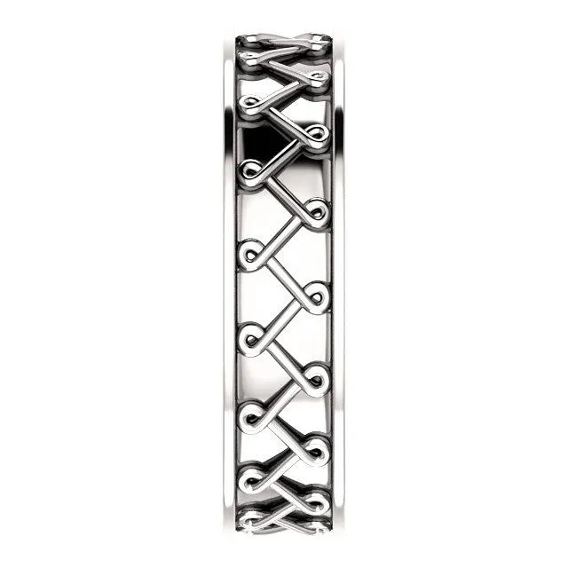 Matthew Twisted Pattern Wedding Band