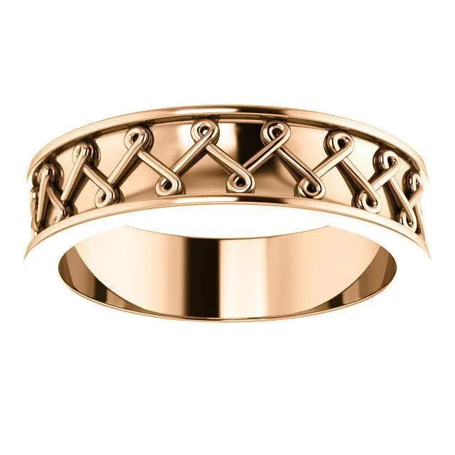 Matthew Twisted Pattern Wedding Band