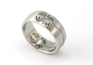 Men's Scorpion Ring Band