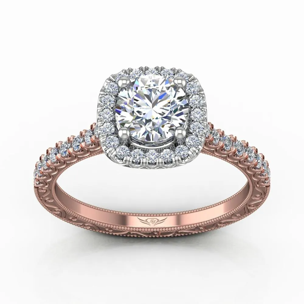 Micropave Engagement Ring