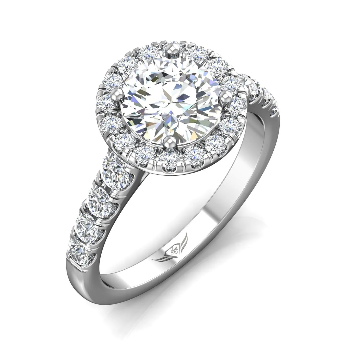 Micropave Engagement Ring
