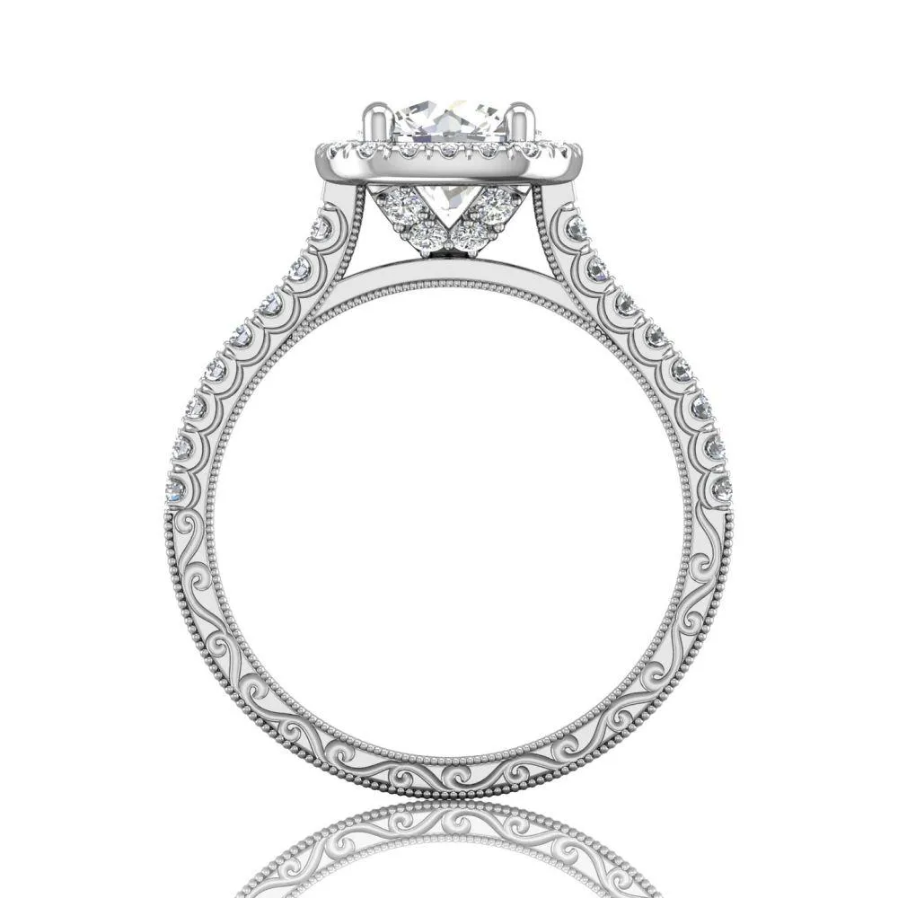Micropave Engagement Ring