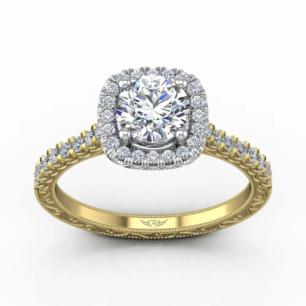 Micropave Engagement Ring