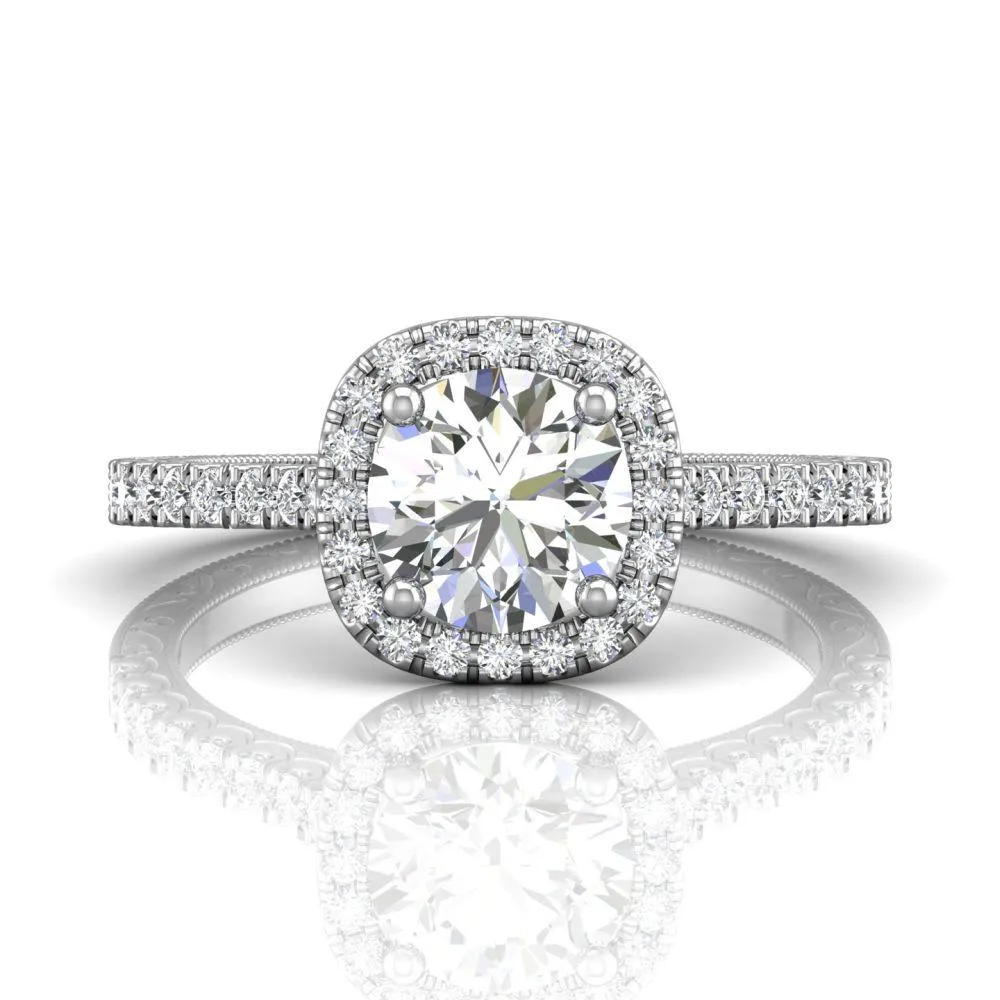 Micropave Engagement Ring