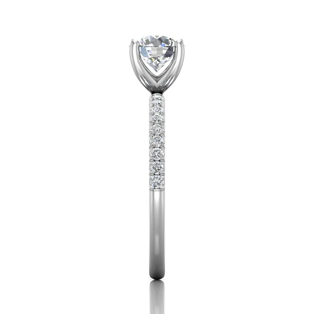 Micropave Engagement Ring