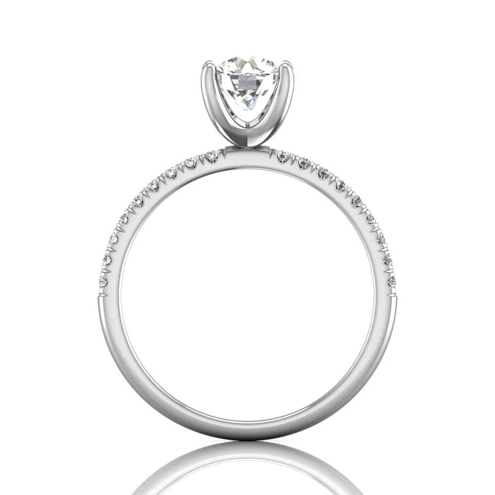 Micropave Engagement Ring