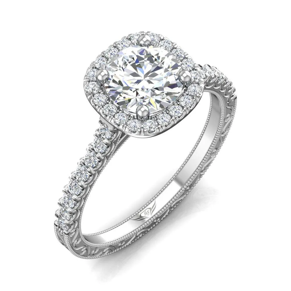 Micropave Engagement Ring