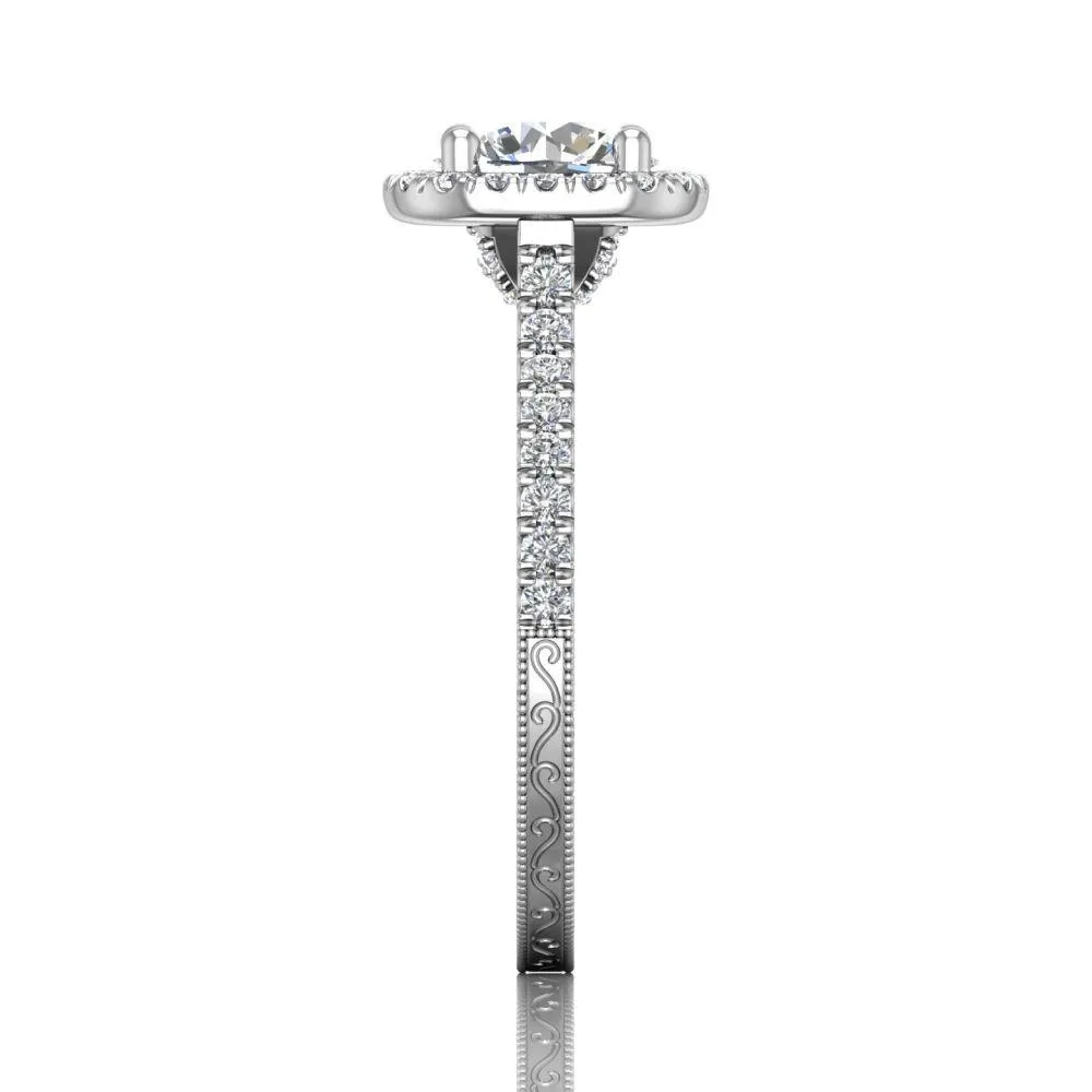 Micropave Engagement Ring