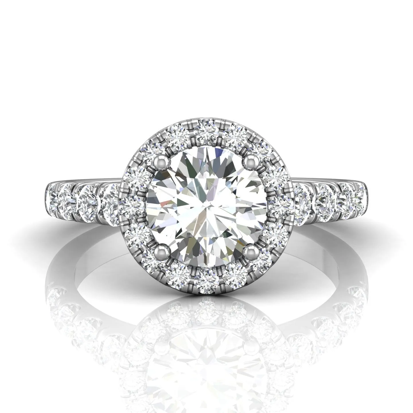 Micropave Engagement Ring