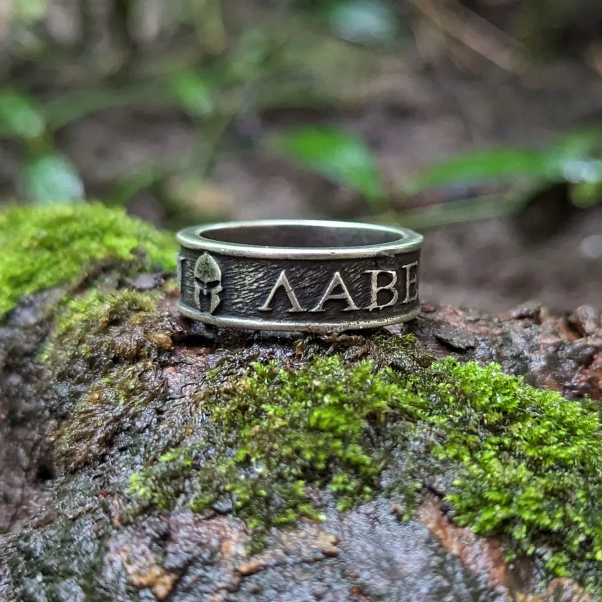 Molon Labe bronze ring