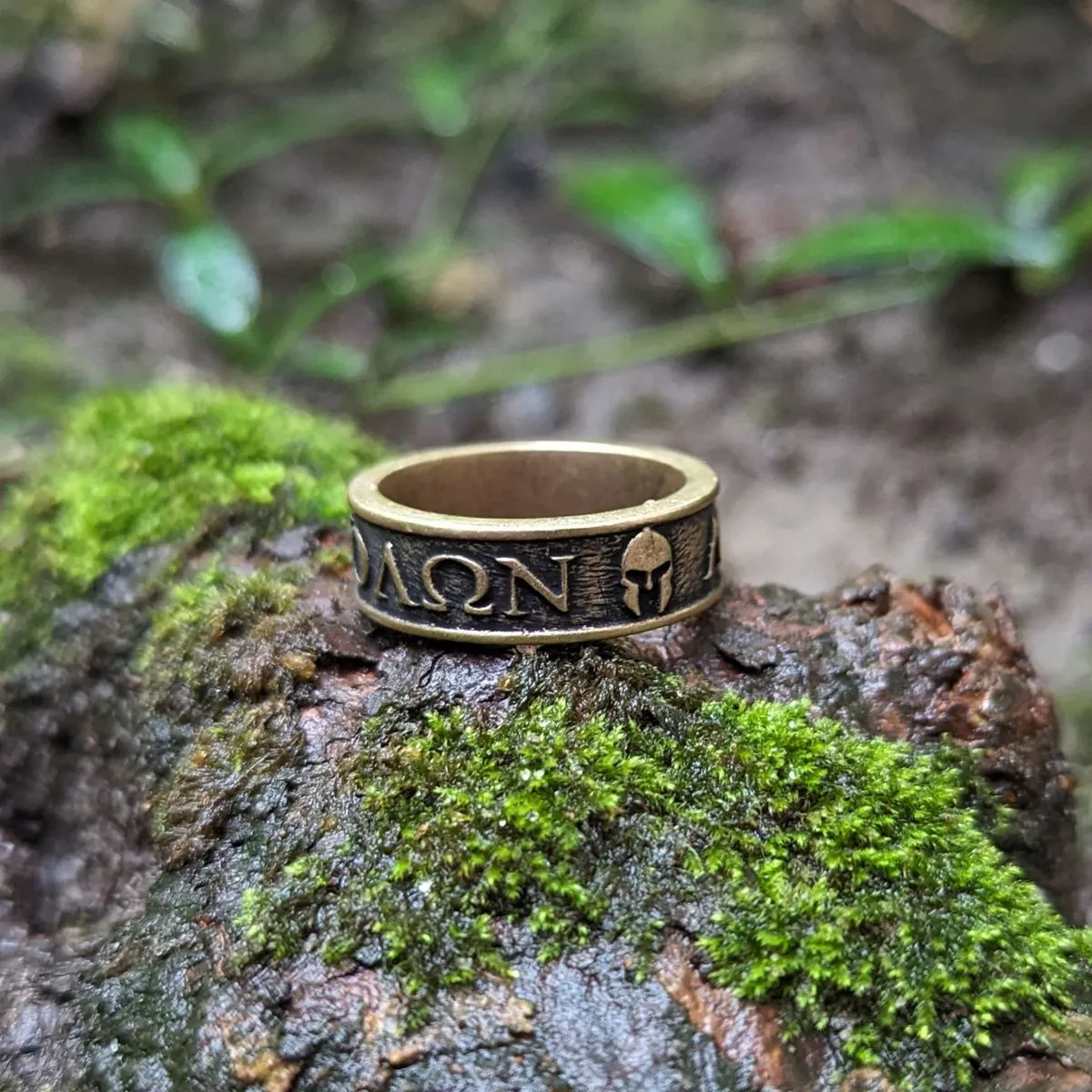 Molon Labe bronze ring