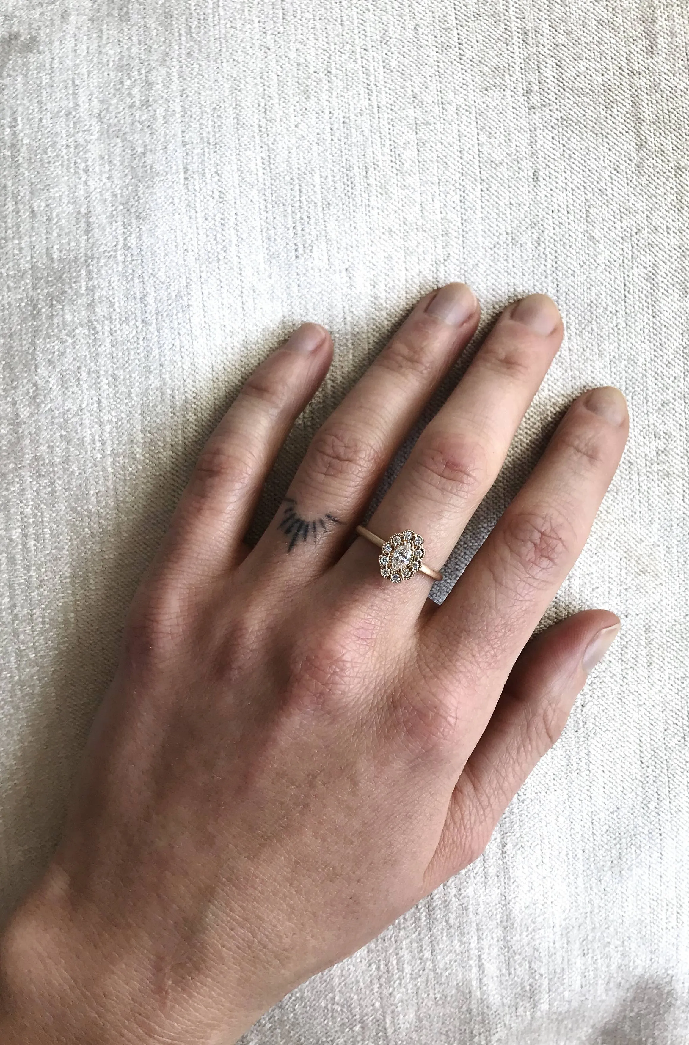 Mosaic Marquise Diamond Ring