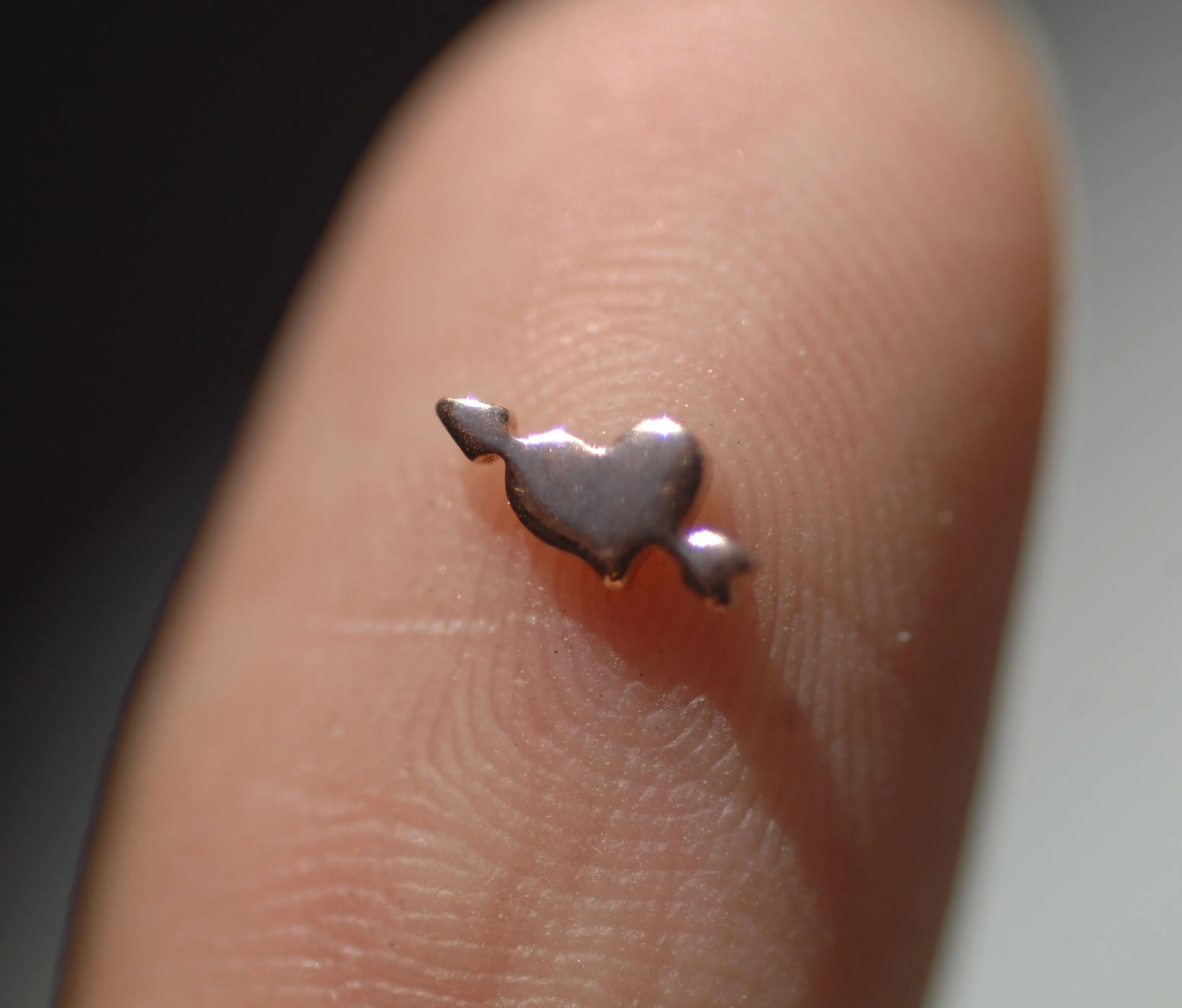 Most Tiny Fletched Heart with Arrow Mini Blanks