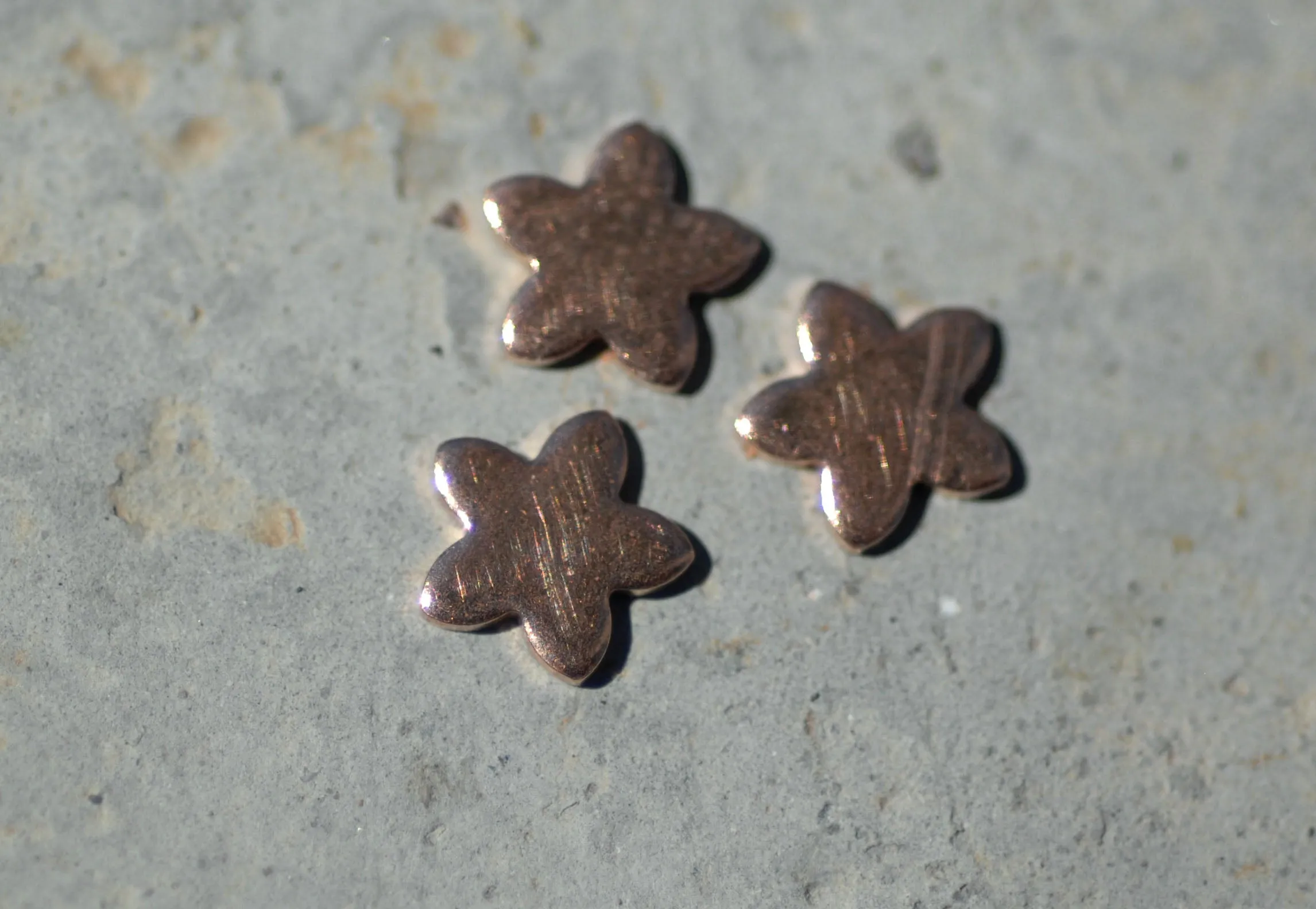 Most Tiny Metal Flower 5 Petal Mini Blanks
