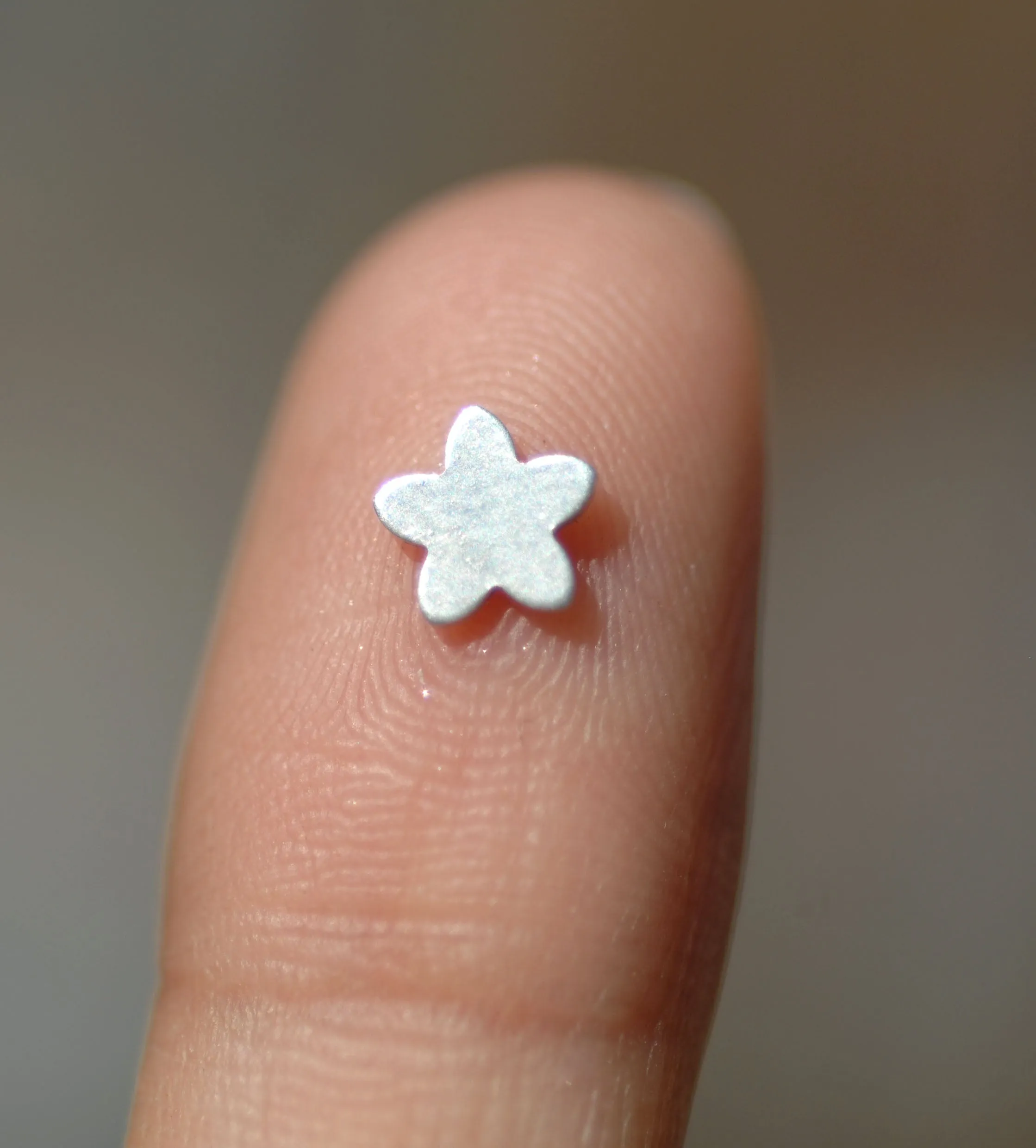 Most Tiny Metal Flower 5 Petal Mini Blanks