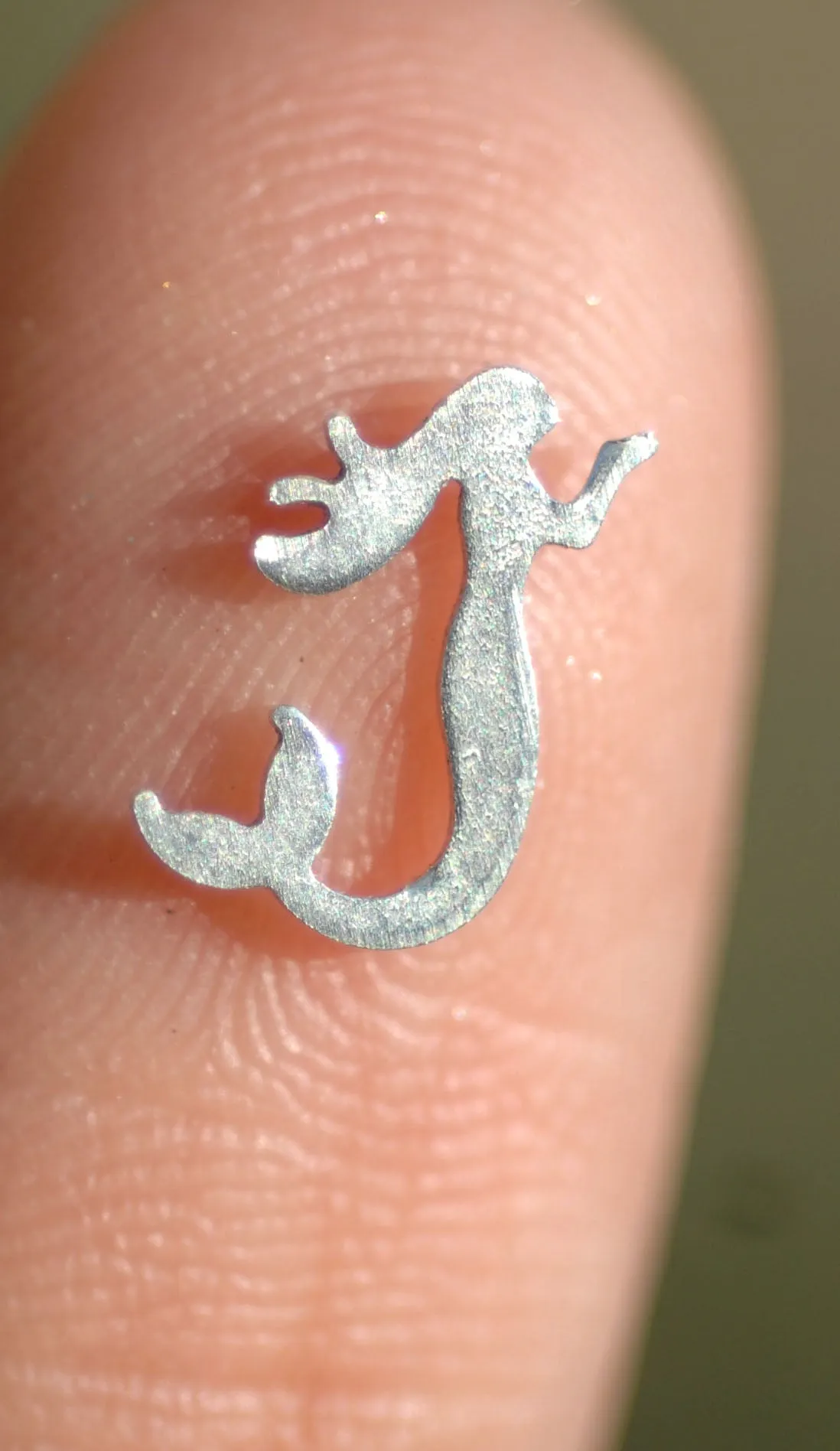 Most Tiny Metal Long Haired Mermaid Mini Blanks