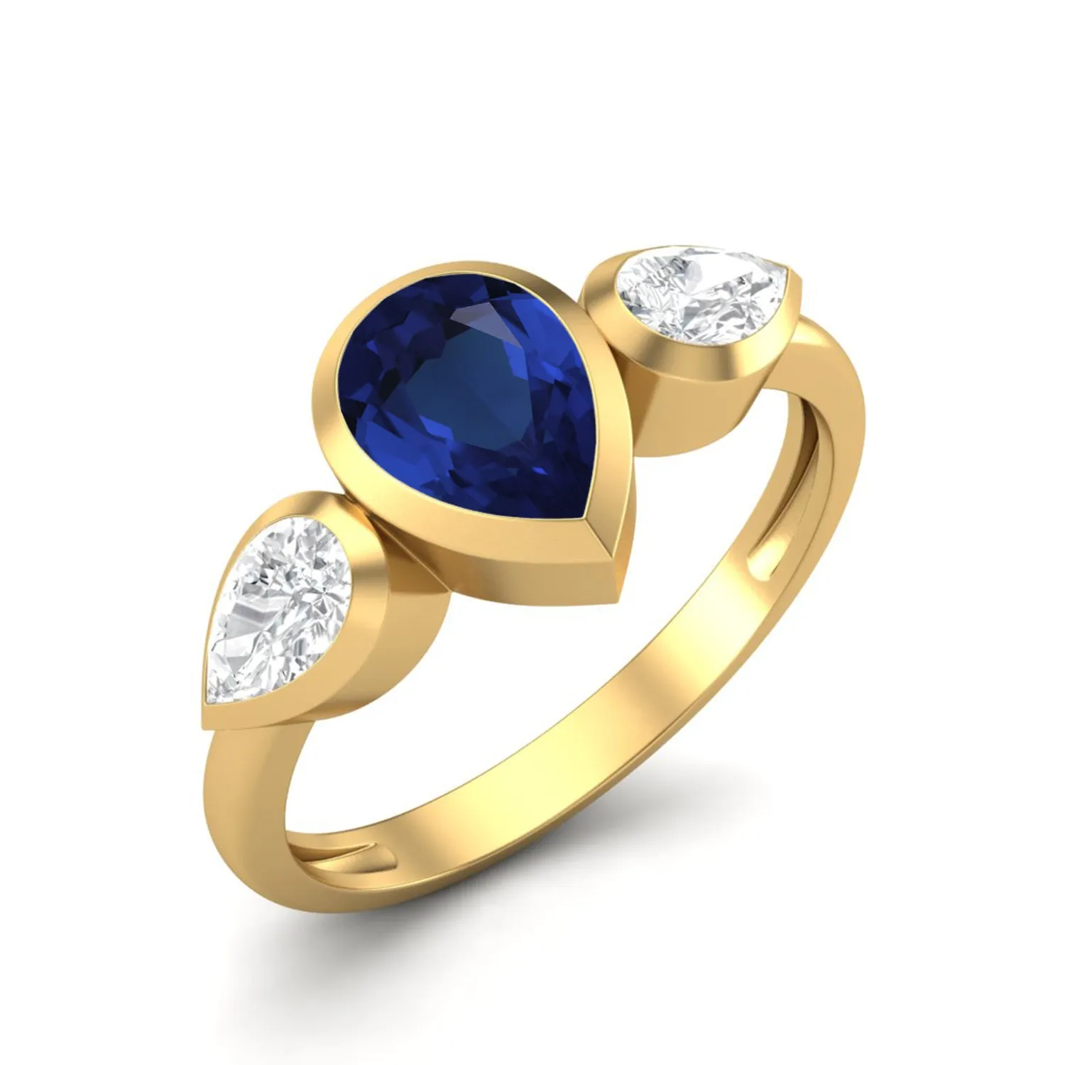 Natural Blue Sapphire 925 Sterling Silver 1.25 Cts Ring For Women