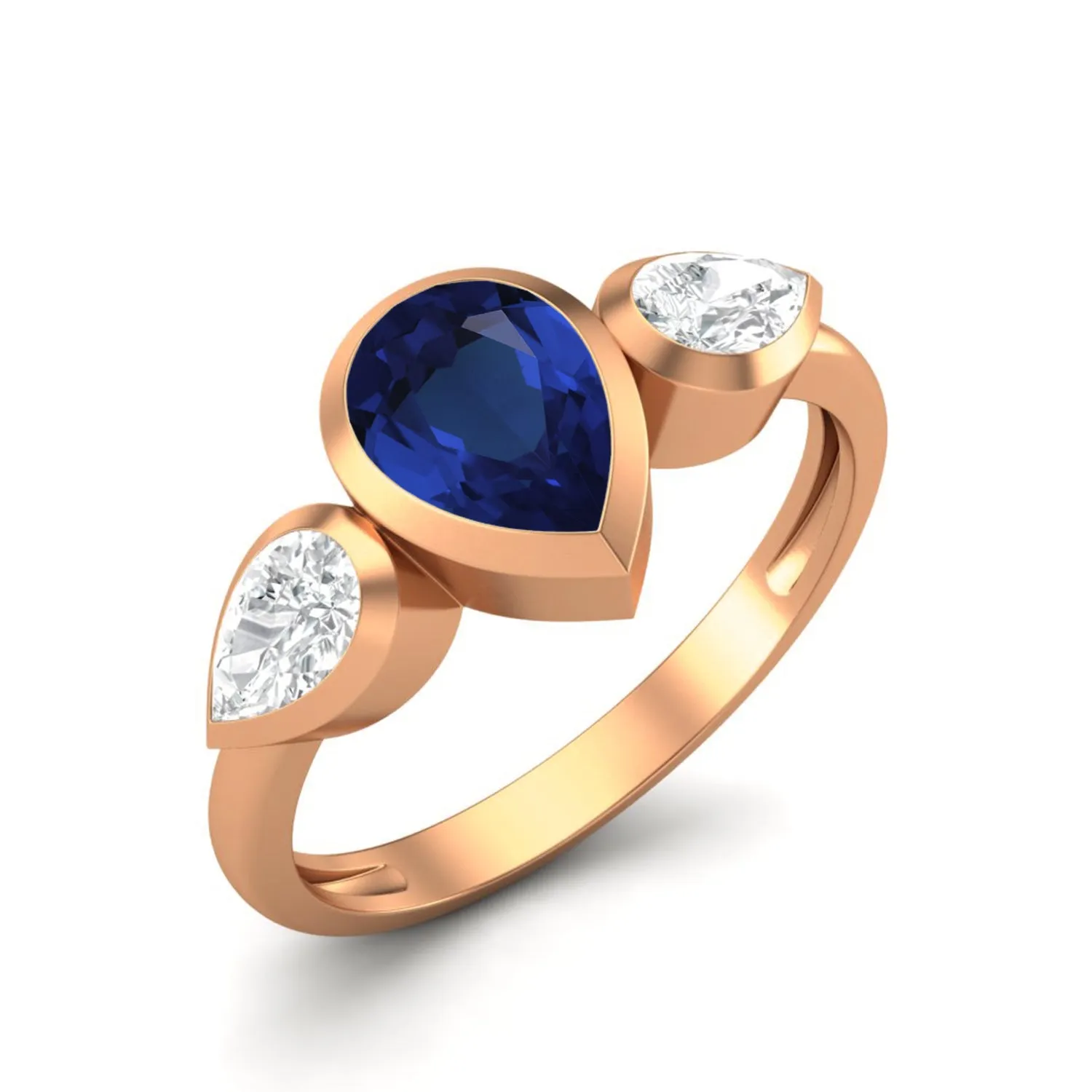 Natural Blue Sapphire 925 Sterling Silver 1.25 Cts Ring For Women