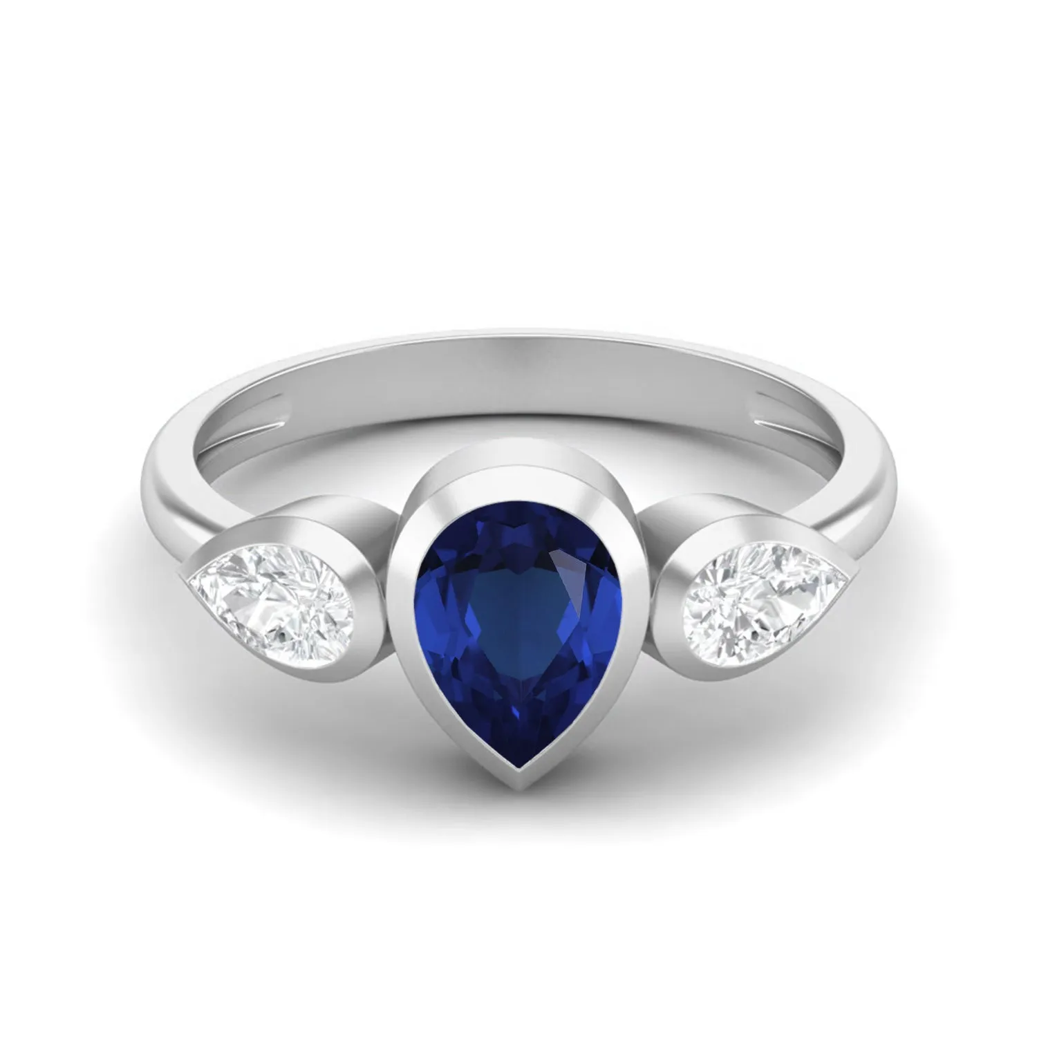 Natural Blue Sapphire 925 Sterling Silver 1.25 Cts Ring For Women