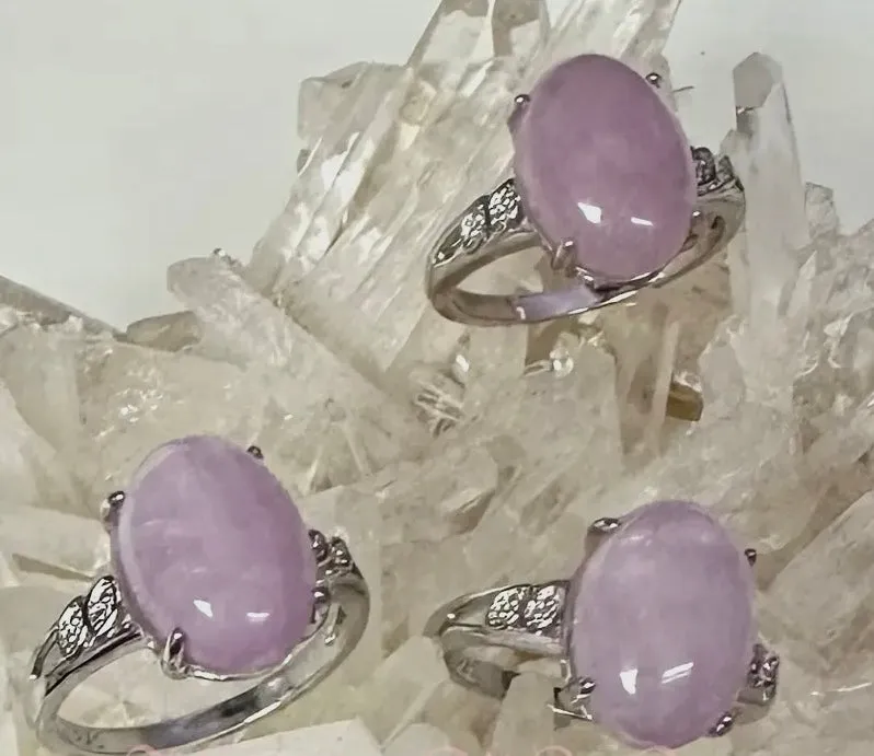 Natural Stone and Crystal Rings