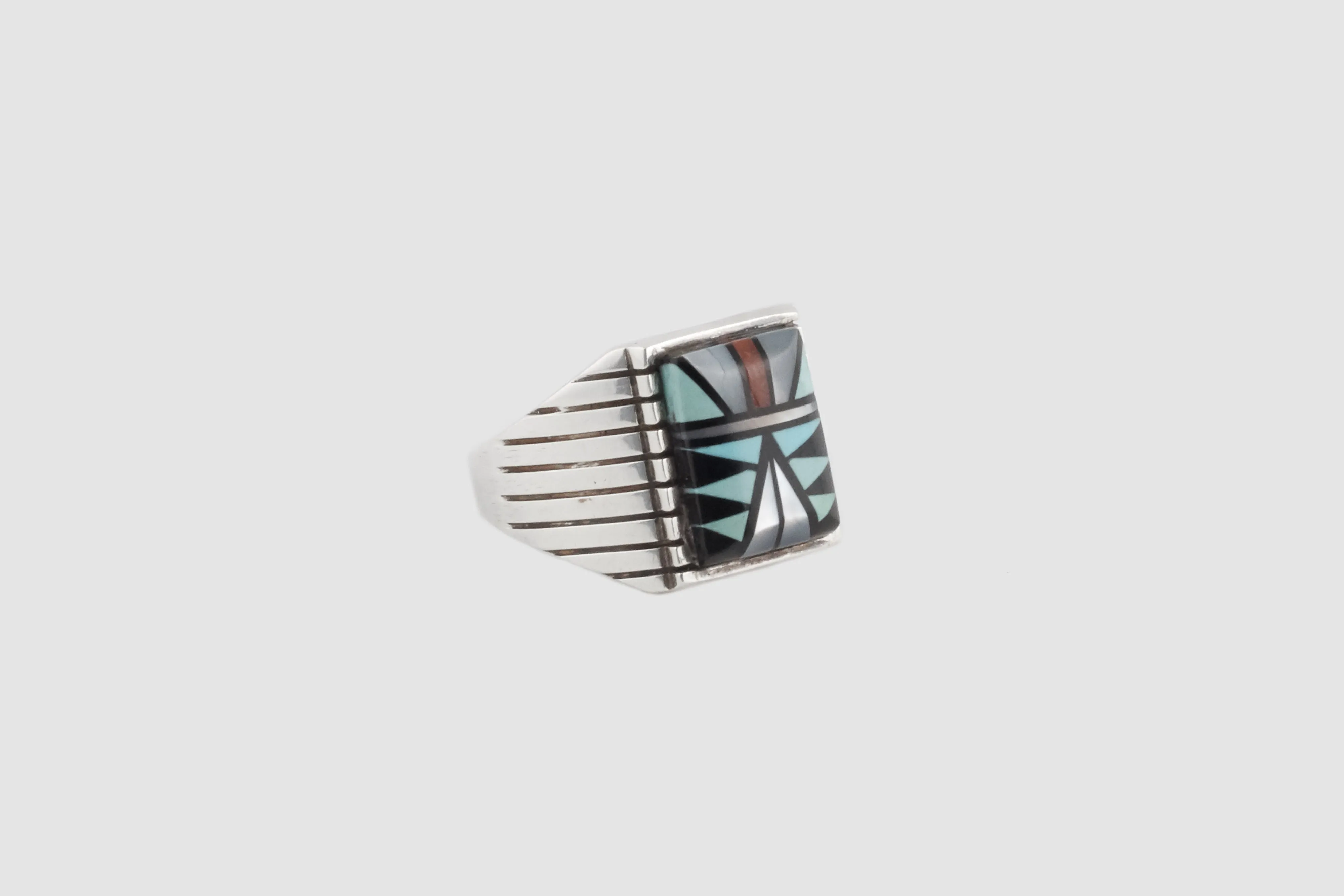 Navajo Multi Stone Inlay Ring