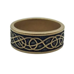 Norse Urnes ornament rings from bronze