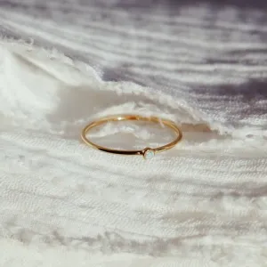 Opal Bezel Ring