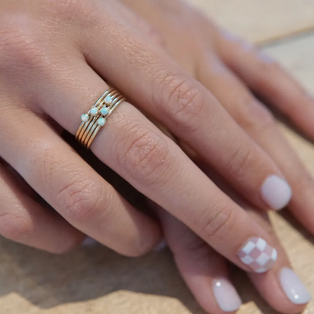 Opal Bezel Ring