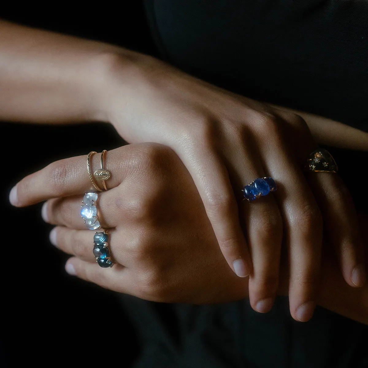 Ouroboros Diamond Snake Ring
