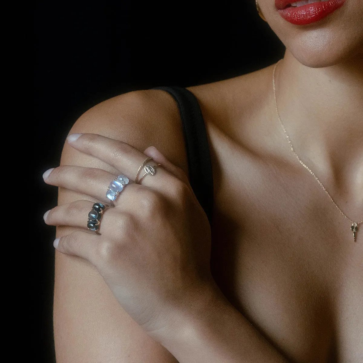 Ouroboros Diamond Snake Ring