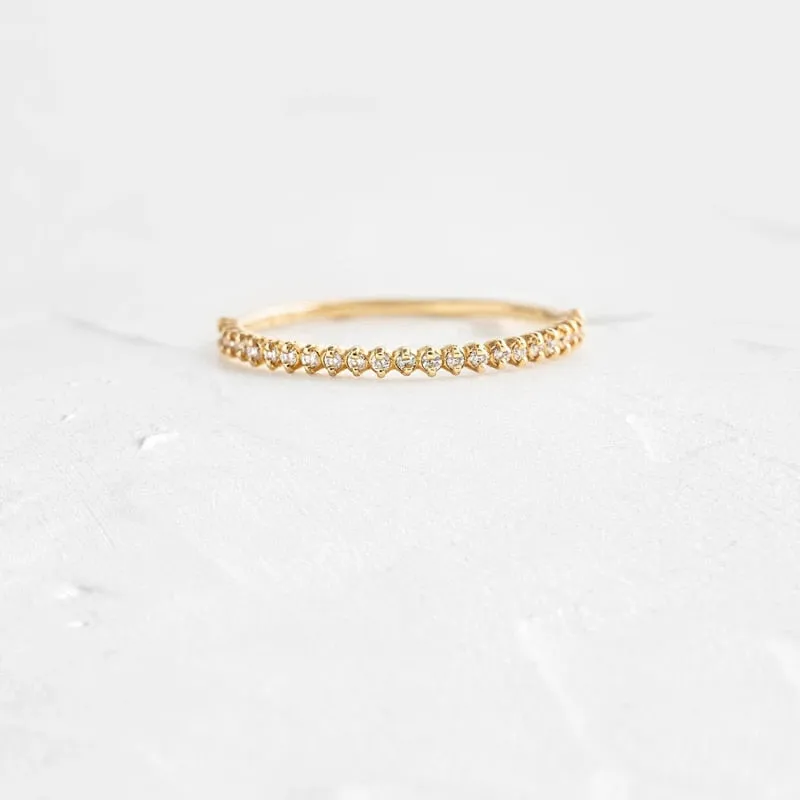 Oval Round Rhinestone Wedding Engagement Slim Ring