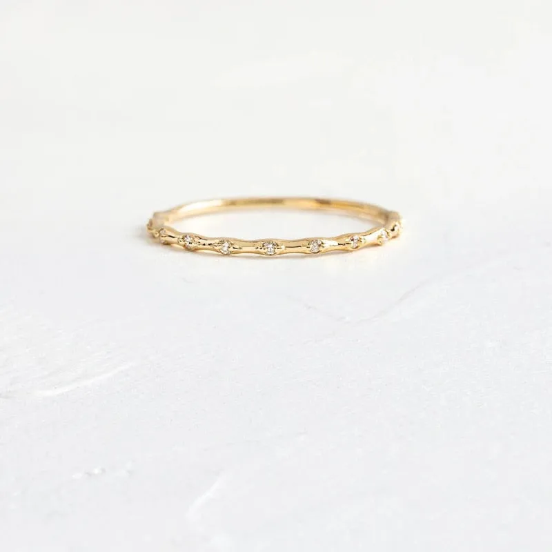 Oval Round Rhinestone Wedding Engagement Slim Ring