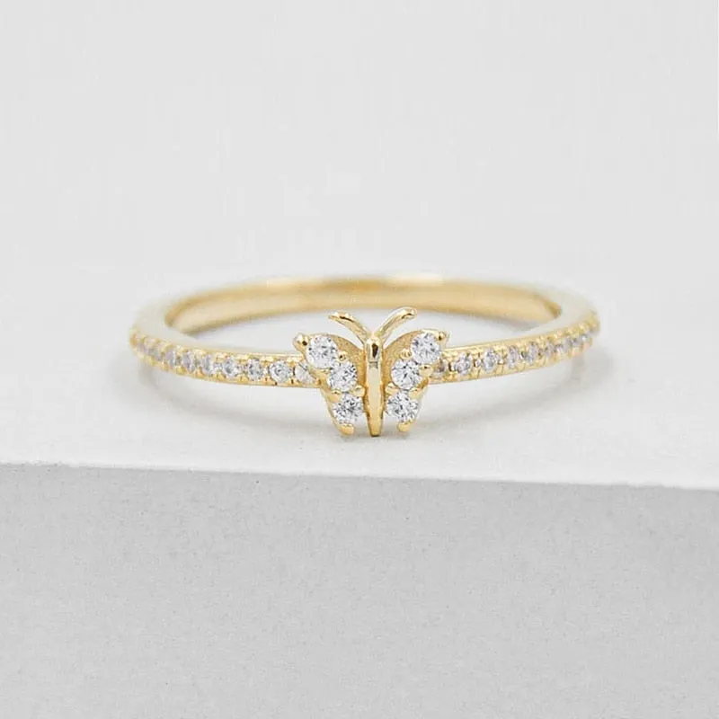 Oval Round Rhinestone Wedding Engagement Slim Ring