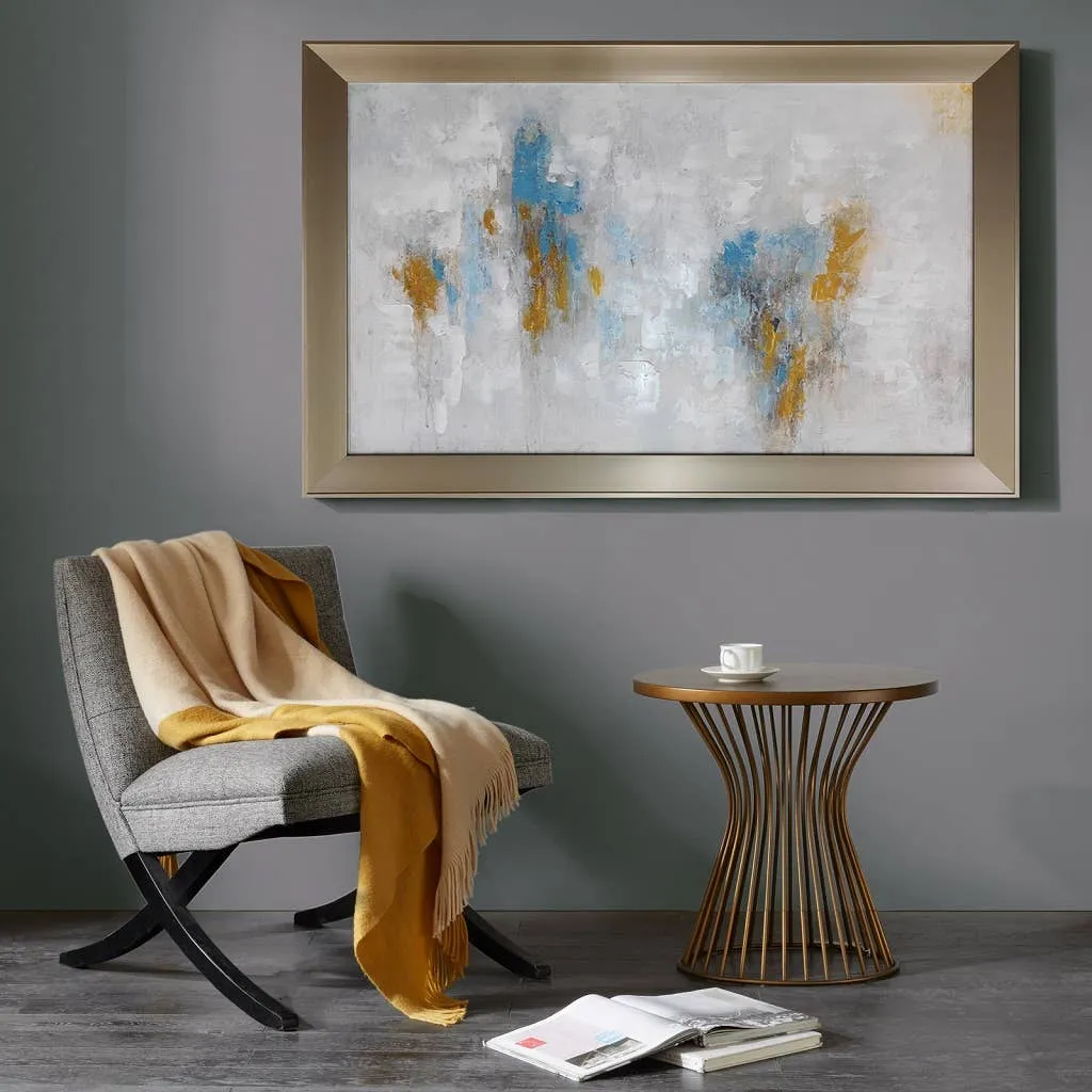 Oversize Large Framed Abstract Canvas Wall Art