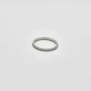 Pave Silver Stacking Ring