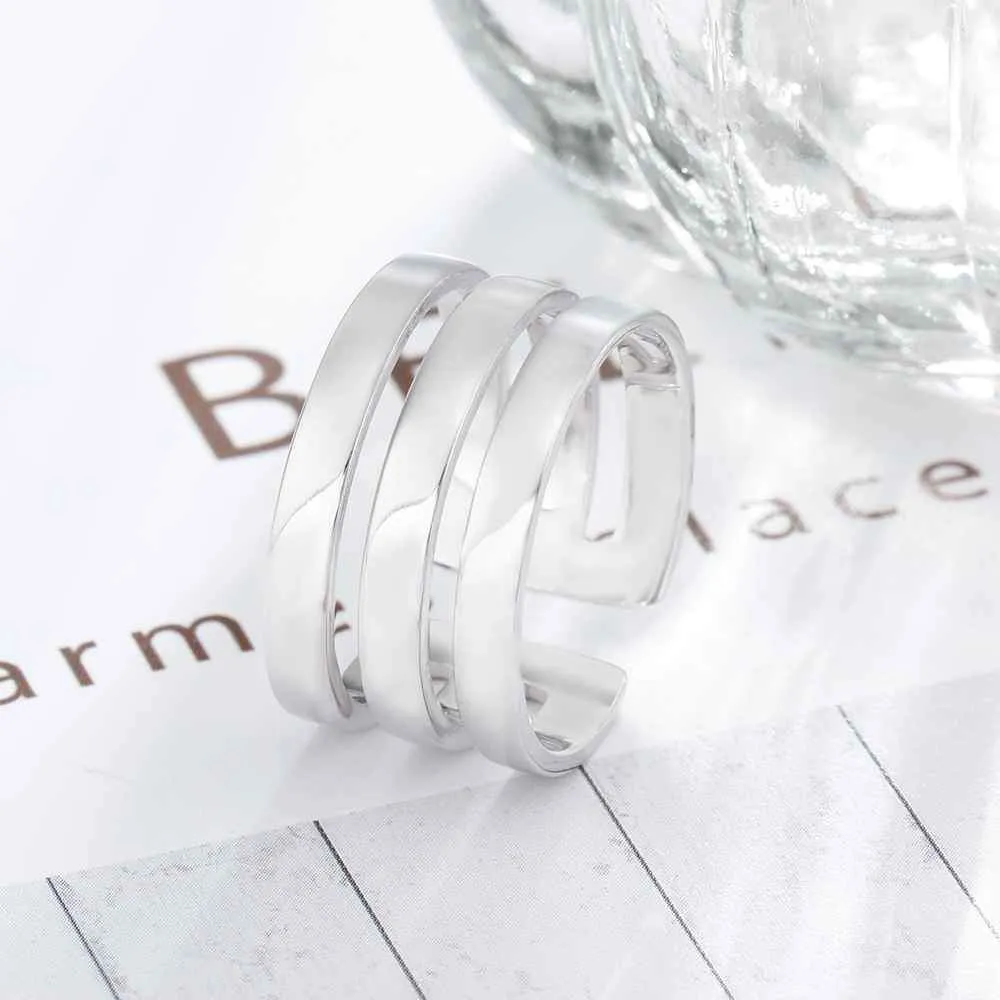 Personalized Stainless Steel Stackable Ring - Engrave Three Custom Name - Customized Family Gift